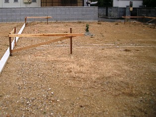 徳島県で家を建てるならサーロジック-水盛り遣り方