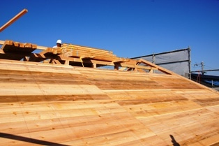 徳島県で家を建てるならサーロジック-杉、野地板