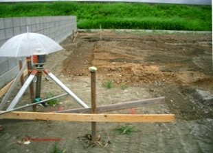 徳島県で家を建てるならサーロジック-水盛り遣り方