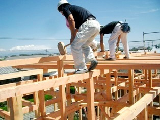 徳島県で家を建てるならサーロジック-棟上げ