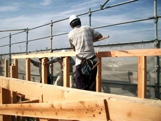 徳島県で家を建てるならサーロジック-棟上げ