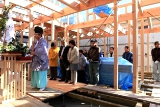 徳島県で家を建てるならサーロジック-上棟の祈祷