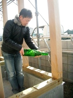 徳島県で家を建てるならサーロジック-お神酒かけ