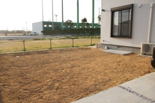 徳島県で家を建てるならサーロジック-外構ビフォー写真