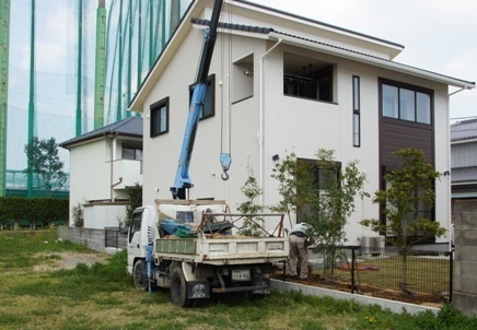 徳島県で家を建てるならサーロジック-外構植樹、アフター写真