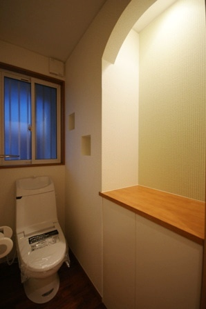 徳島県で家を建てるならサーロジック-アーチ壁トイレ