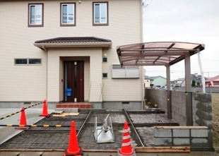 徳島県で家を建てるならサーロジック-テラス工事の途中