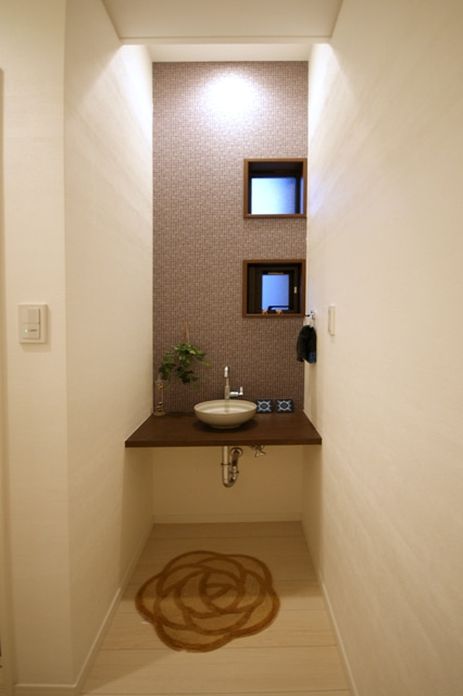 徳島県で家を建てるならサーロジック-おしゃれな手洗いコーナー