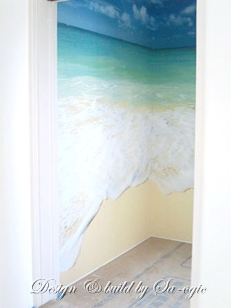 波の壁紙クロス