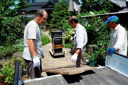 薪ストーブ移設