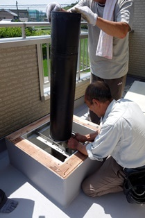 薪ストーブ設置